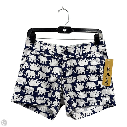 Shorts Designer By Lilly Pulitzer In Blue & White, Size: 0