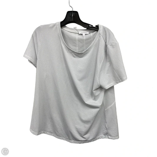 Top Short Sleeve By Talbots In Polkadot Pattern, Size: Xl