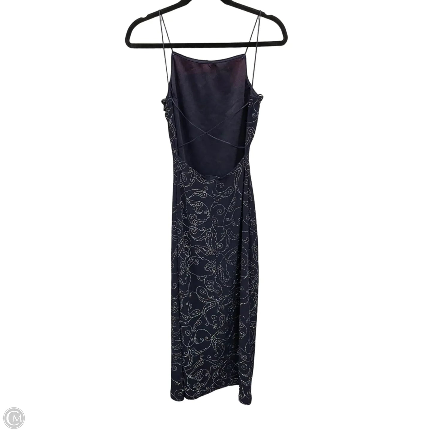 Dress Casual Midi By Clothes Mentor In Navy, Size: L