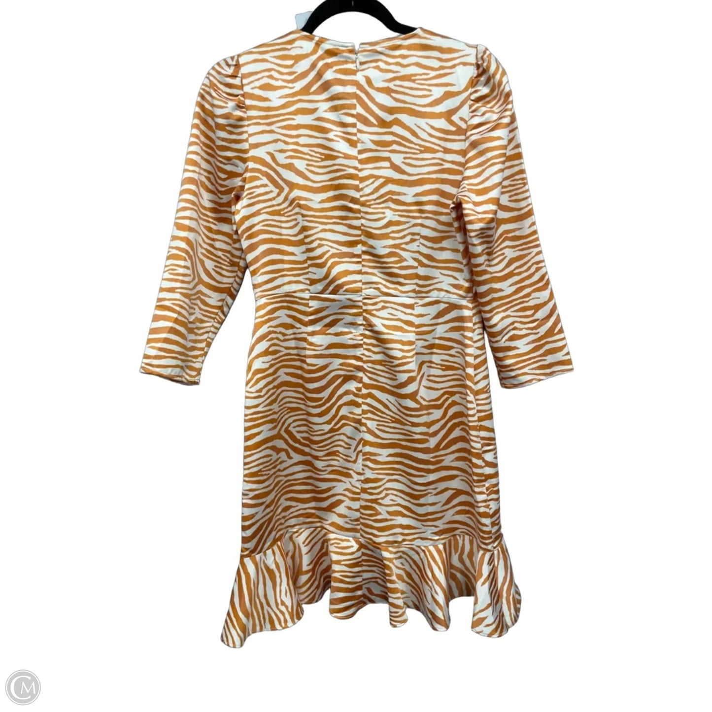Dress Casual Short By Loft In Orange & Tan, Size: 0
