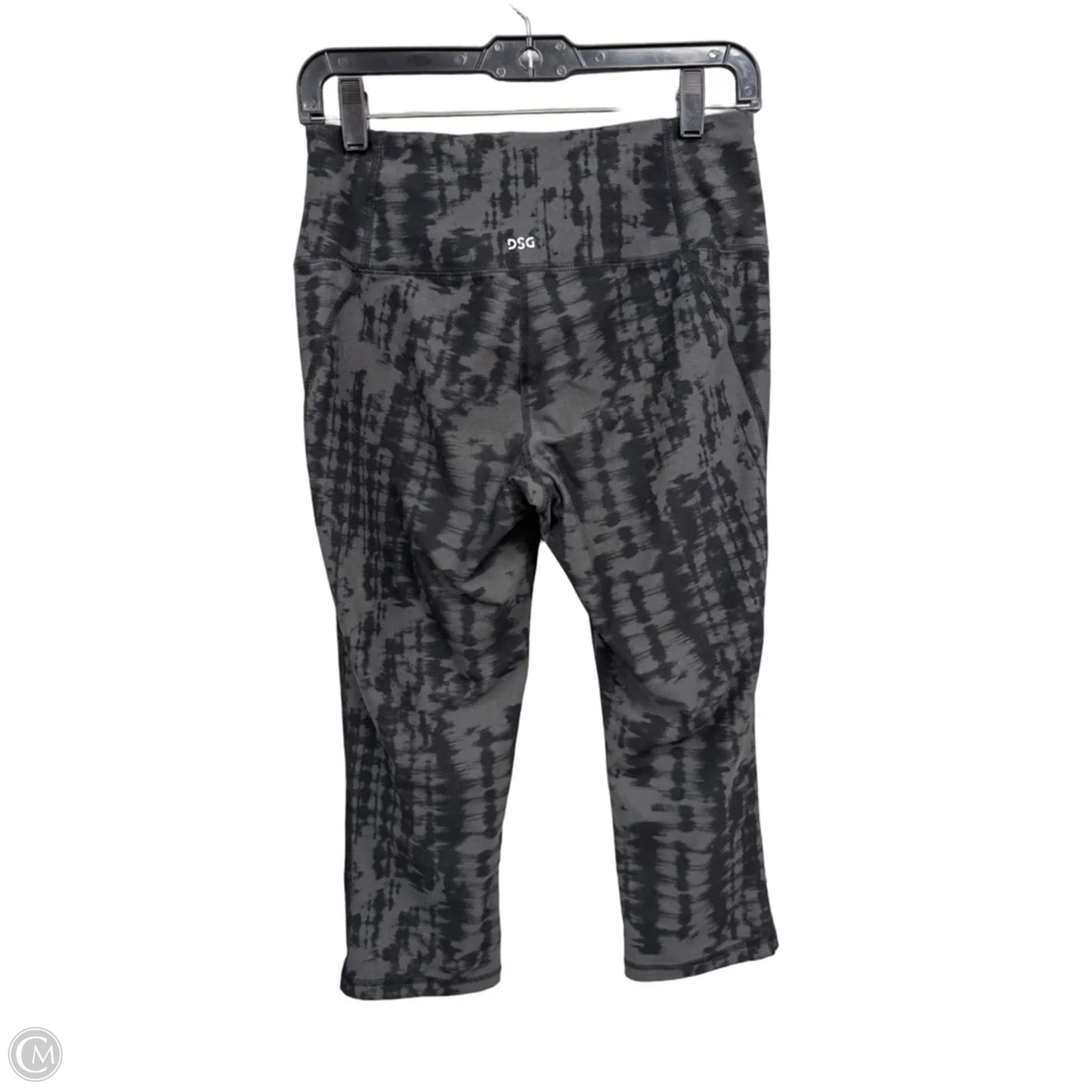 Athletic Capris By Dsg Outerwear In Black & Grey, Size: M