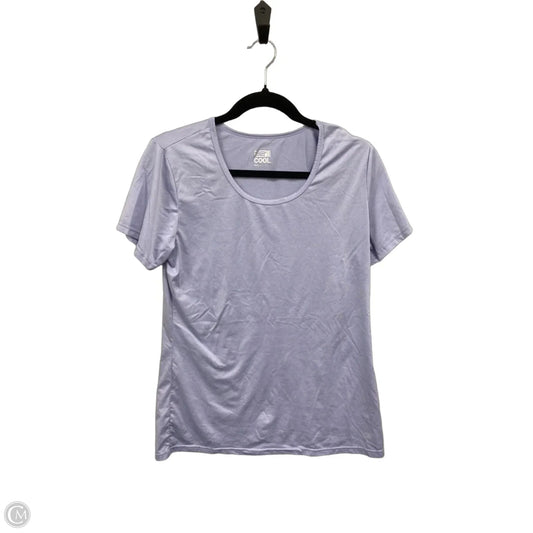 Athletic Top Short Sleeve By 32 Degrees In Purple, Size: L