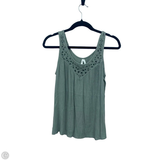 Top Sleeveless By Mudd In Green, Size: Xs