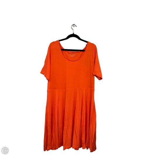 Dress Casual Short By Ava & Viv In Orange, Size: 1x