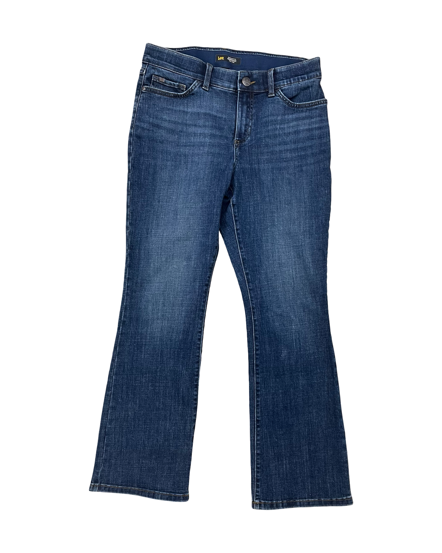 Jeans Boot Cut By Lee In Blue Denim, Size:8P