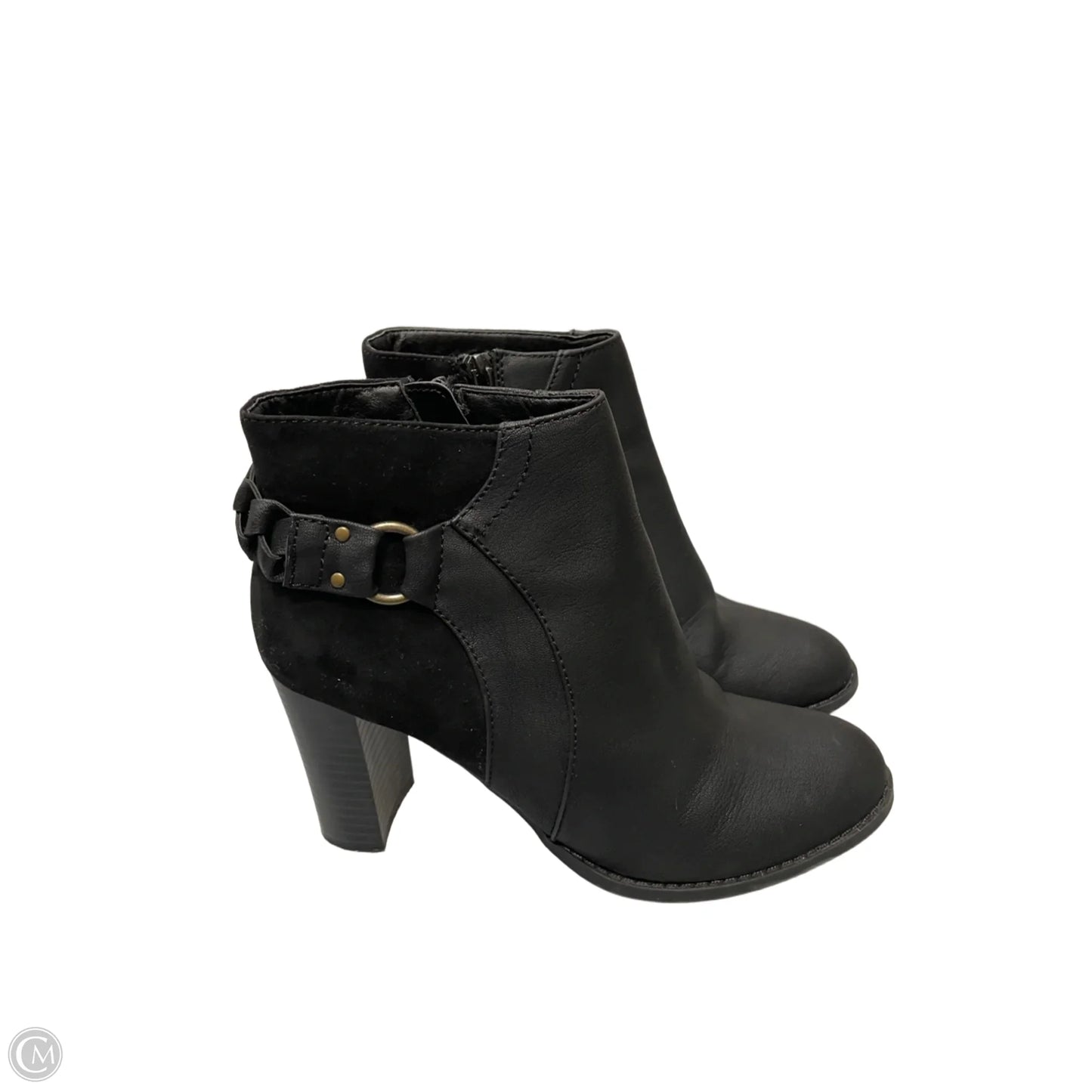 Boots Ankle Heels By Report In Black, Size: 7.5