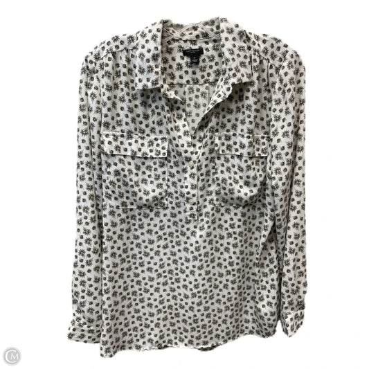 Blouse Long Sleeve By Ann Taylor In Multi-colored, Size: L