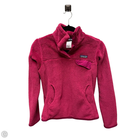Jacket Fleece By Patagonia In Pink, Size: Xs
