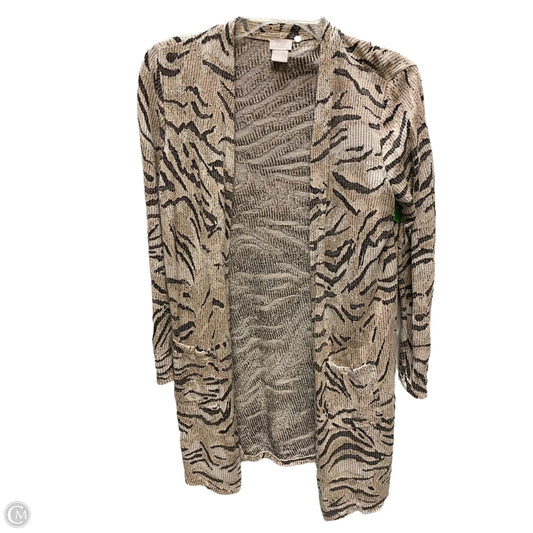 Cardigan By Chicos In Animal Print, Size: S