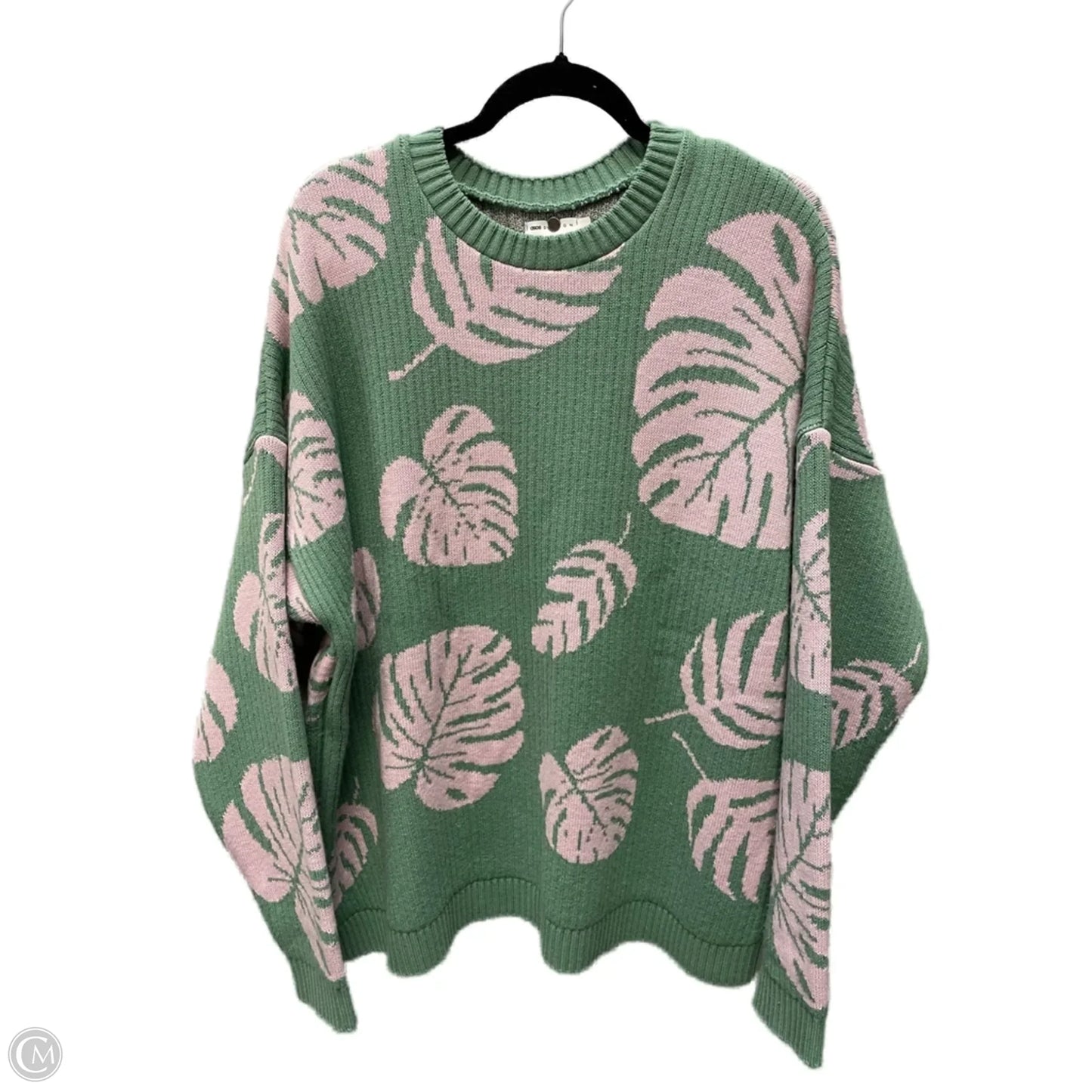 Sweater By Asos In Green & Pink, Size: 2x