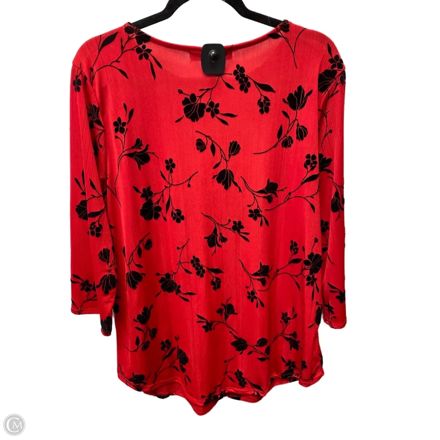 Top 3/4 Sleeve By fair haven In Floral Print, Size: 2x