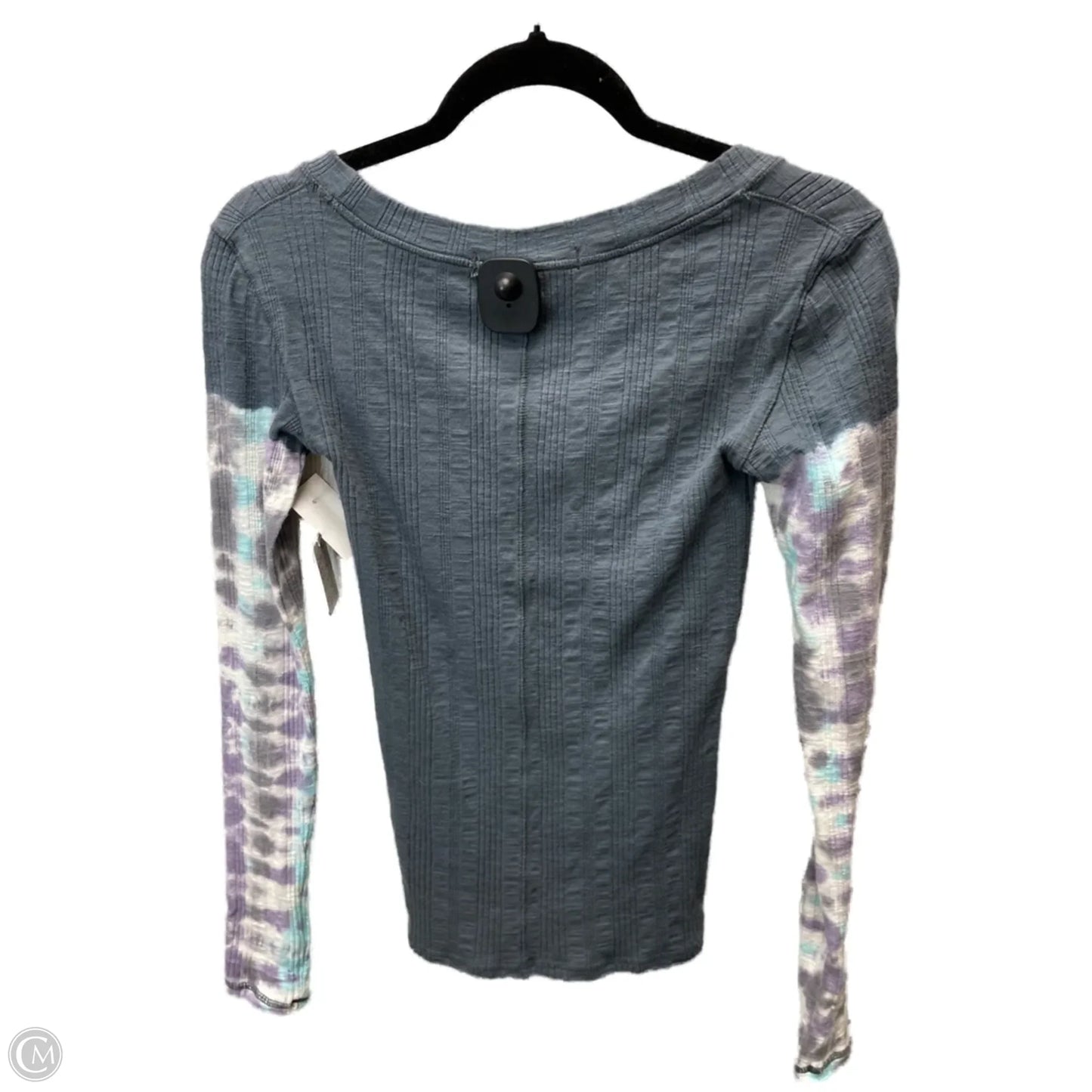 Top Long Sleeve By We The Free In Grey & Purple, Size: Xs