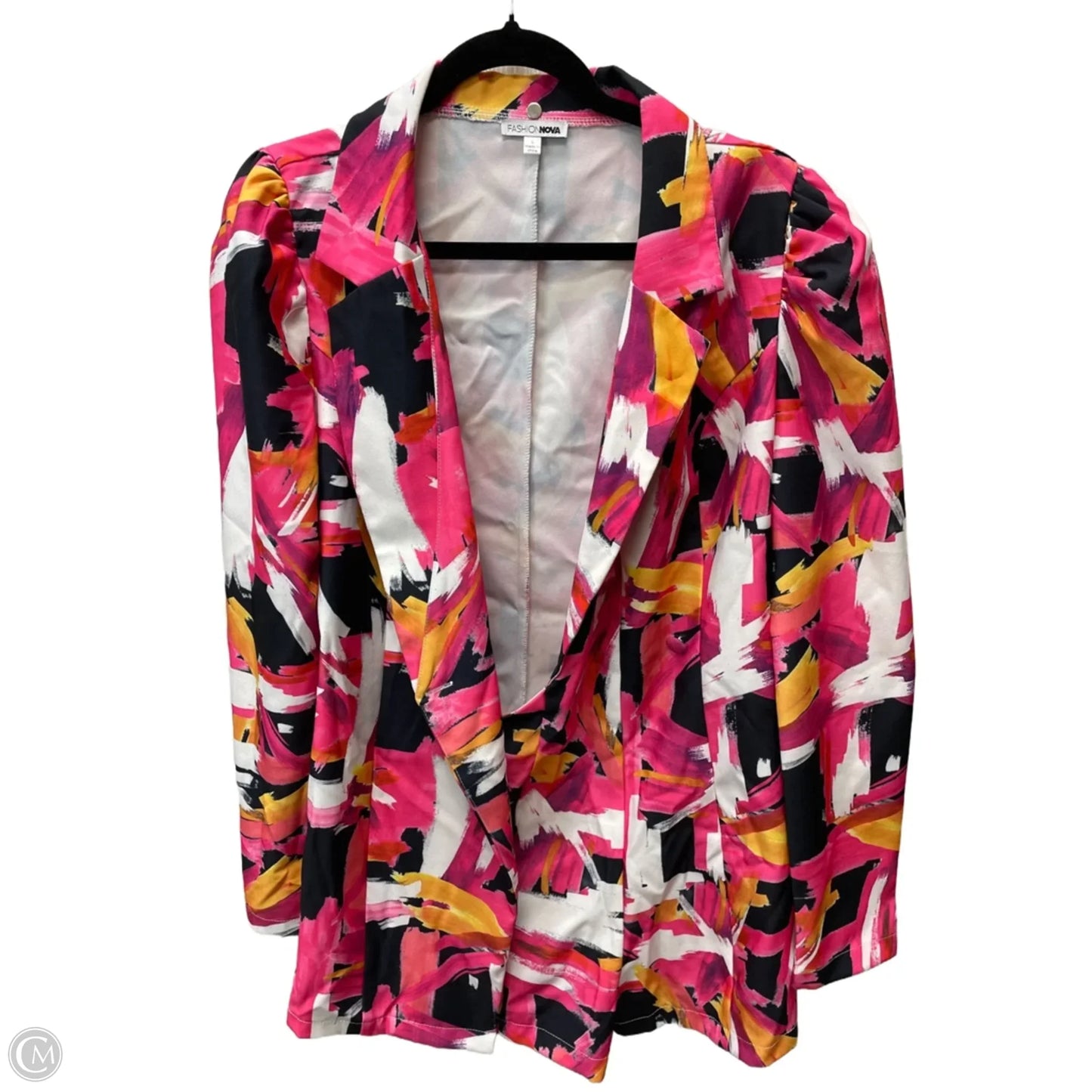 Blazer By Fashion Nova In Geometric Pattern, Size: L