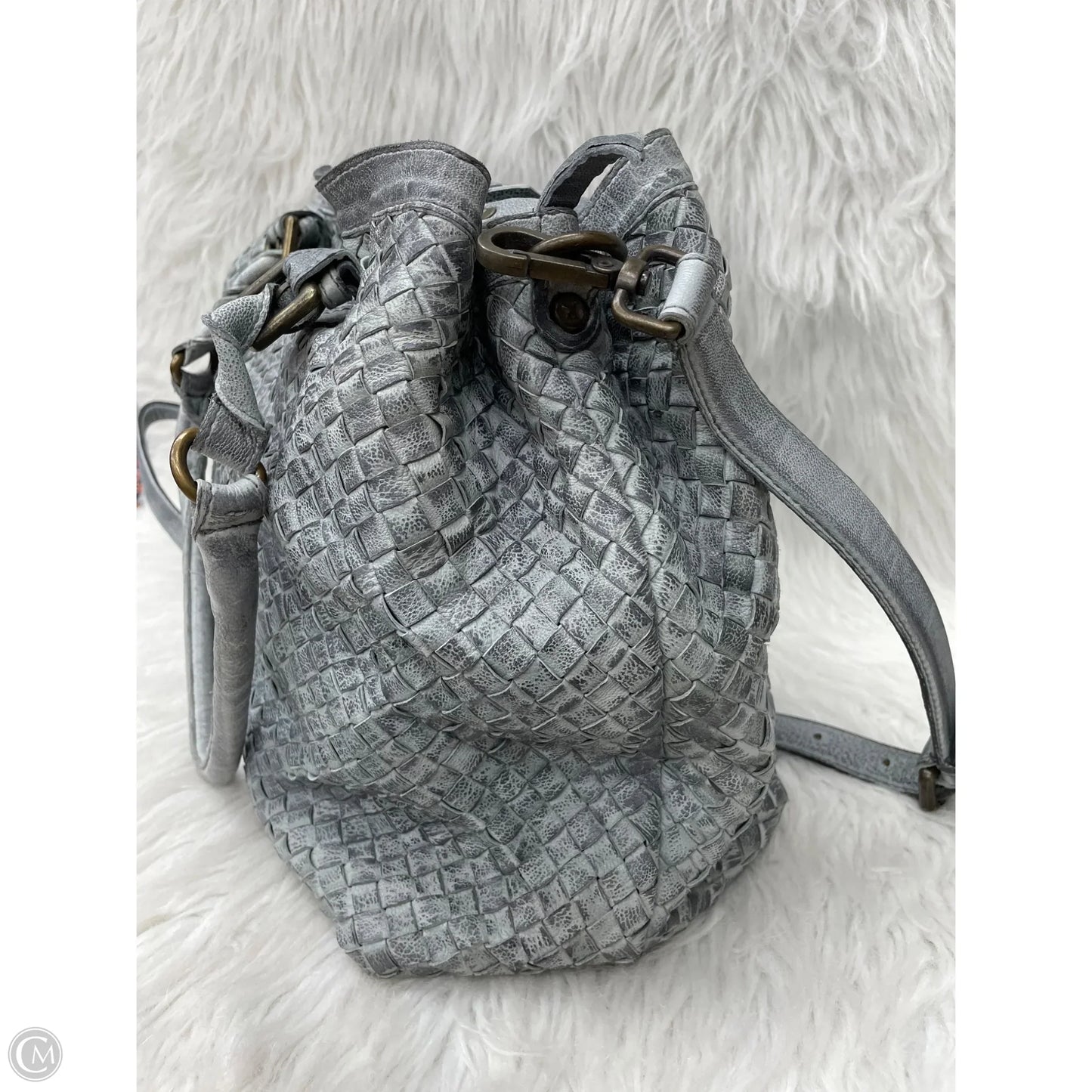 Handbag Leather By Cma, Size: Large