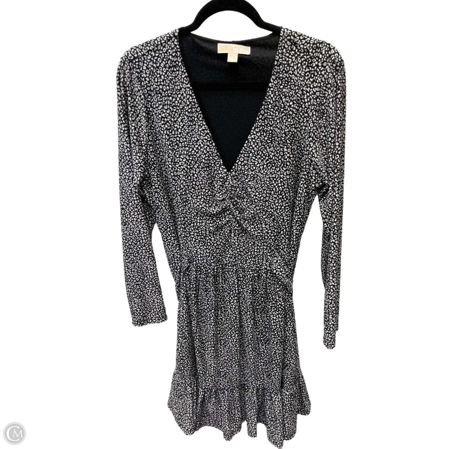 Dress Casual Midi By Michael By Michael Kors In Black & White, Size: Xl