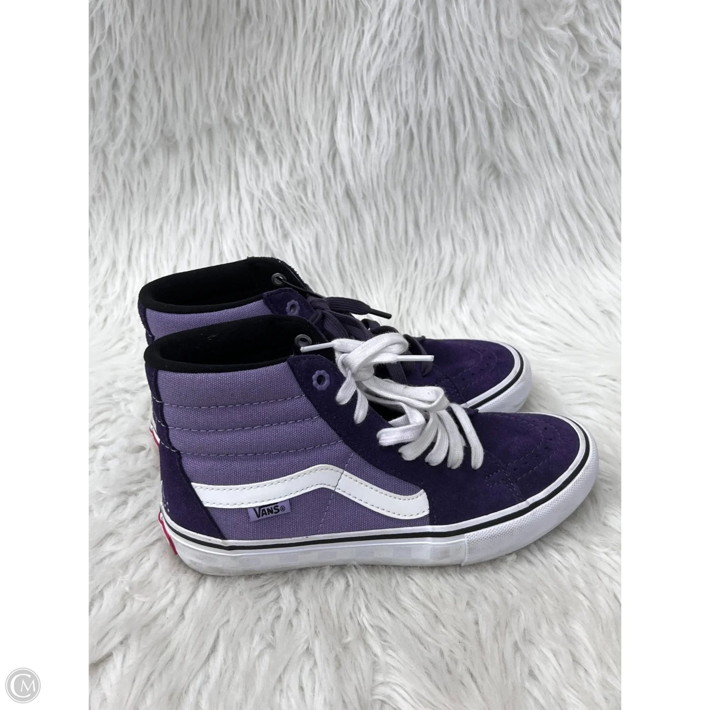 Shoes Sneakers By Vans In Purple, Size: 7.5