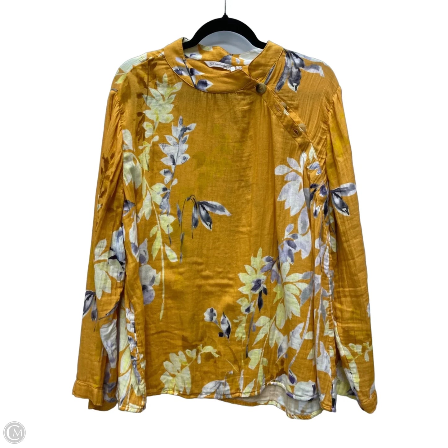 Top Long Sleeve By Soft Surroundings In Floral Print, Size: Xl