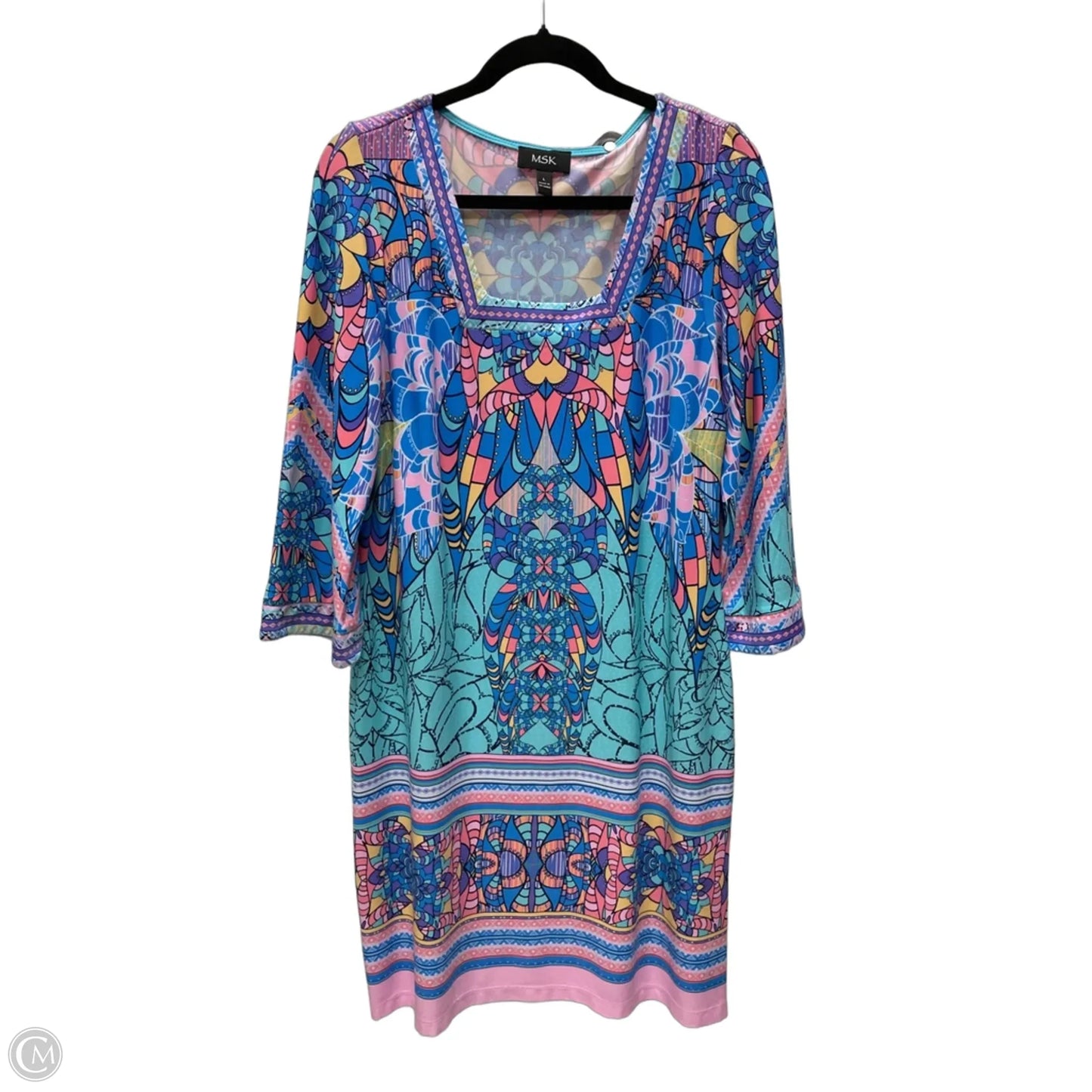 Dress Casual Short By Msk In Geometric Pattern, Size: L