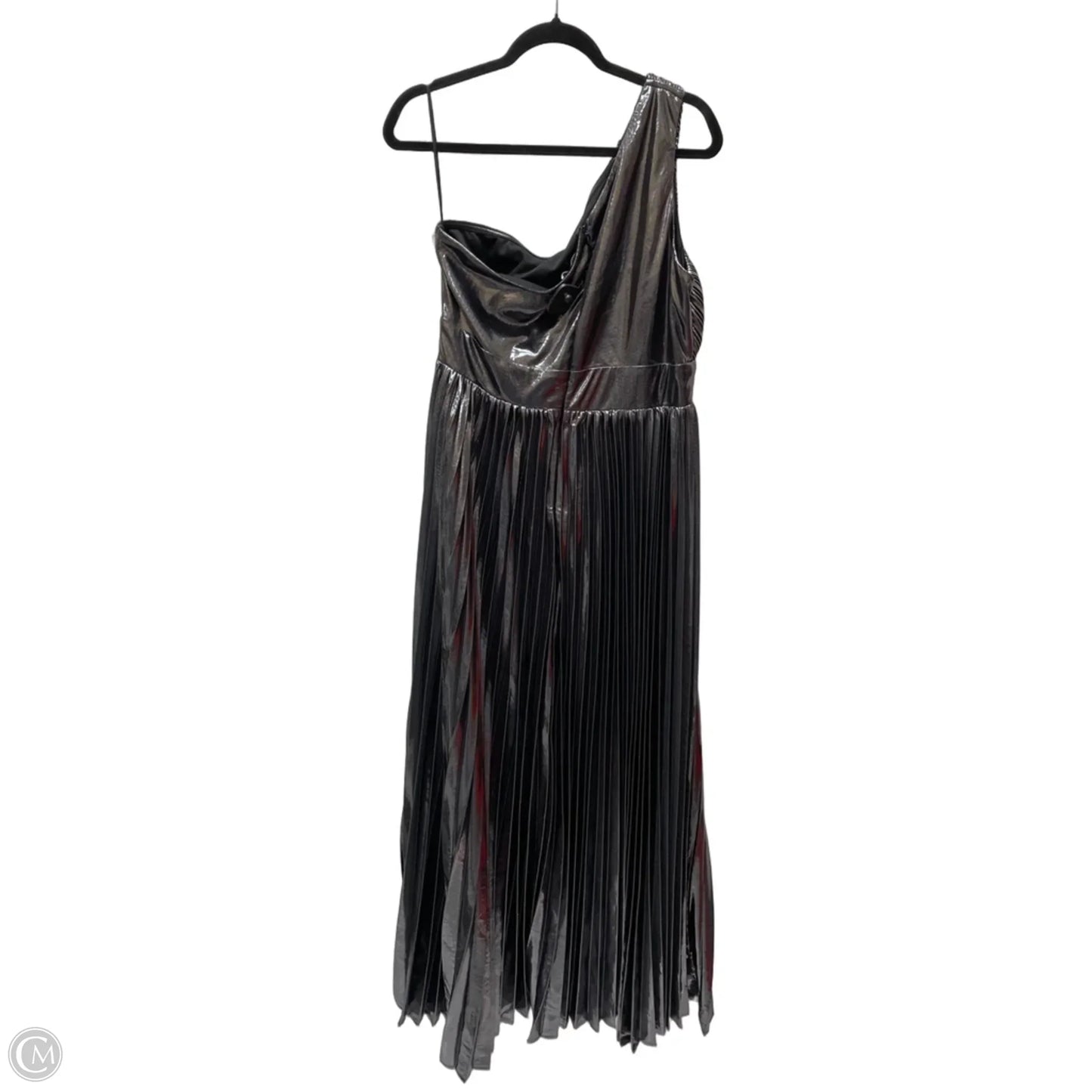 Dress Casual Maxi By Fashion Nova In Silver, Size: 1x
