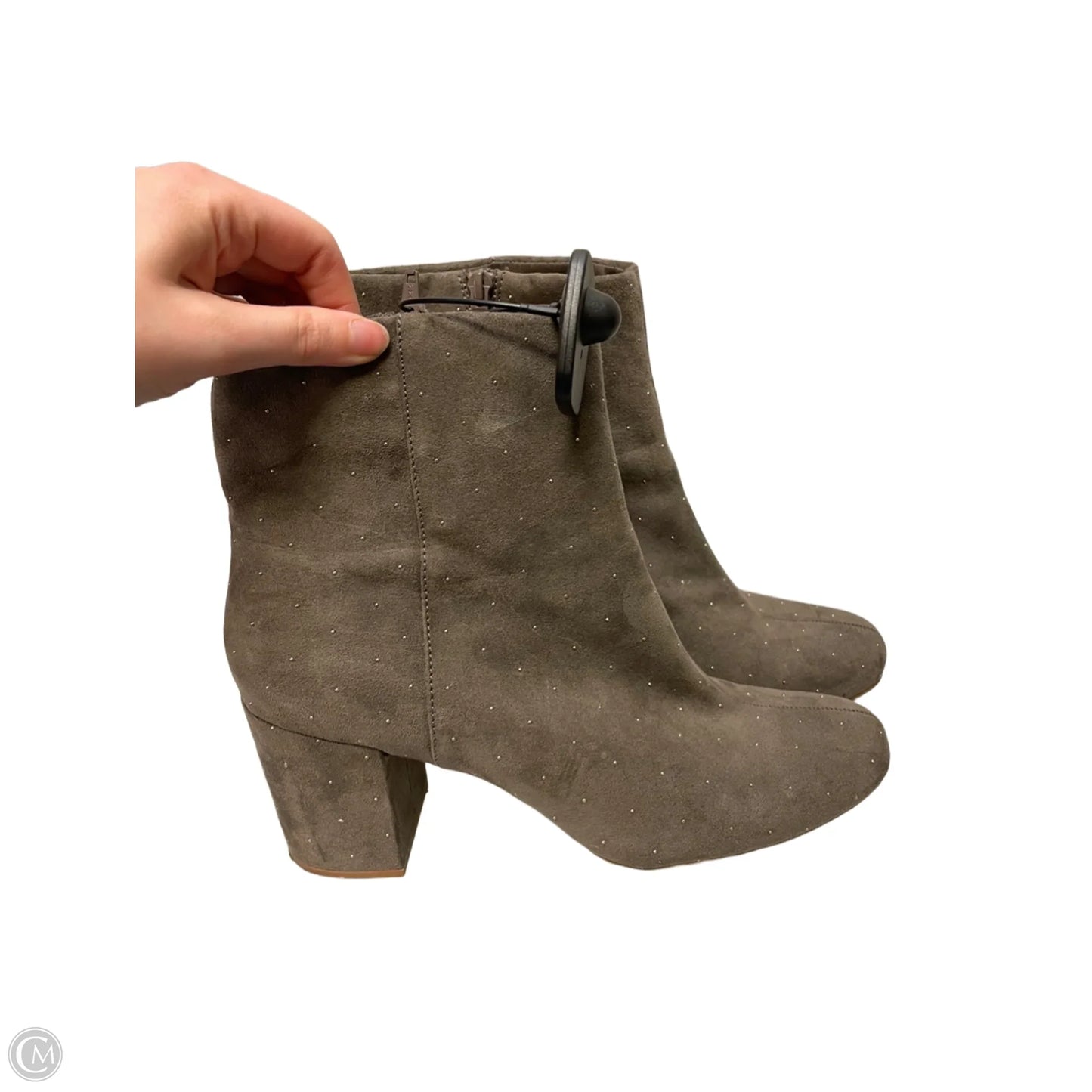 Boots Ankle Heels By Old Navy In Taupe, Size: 11