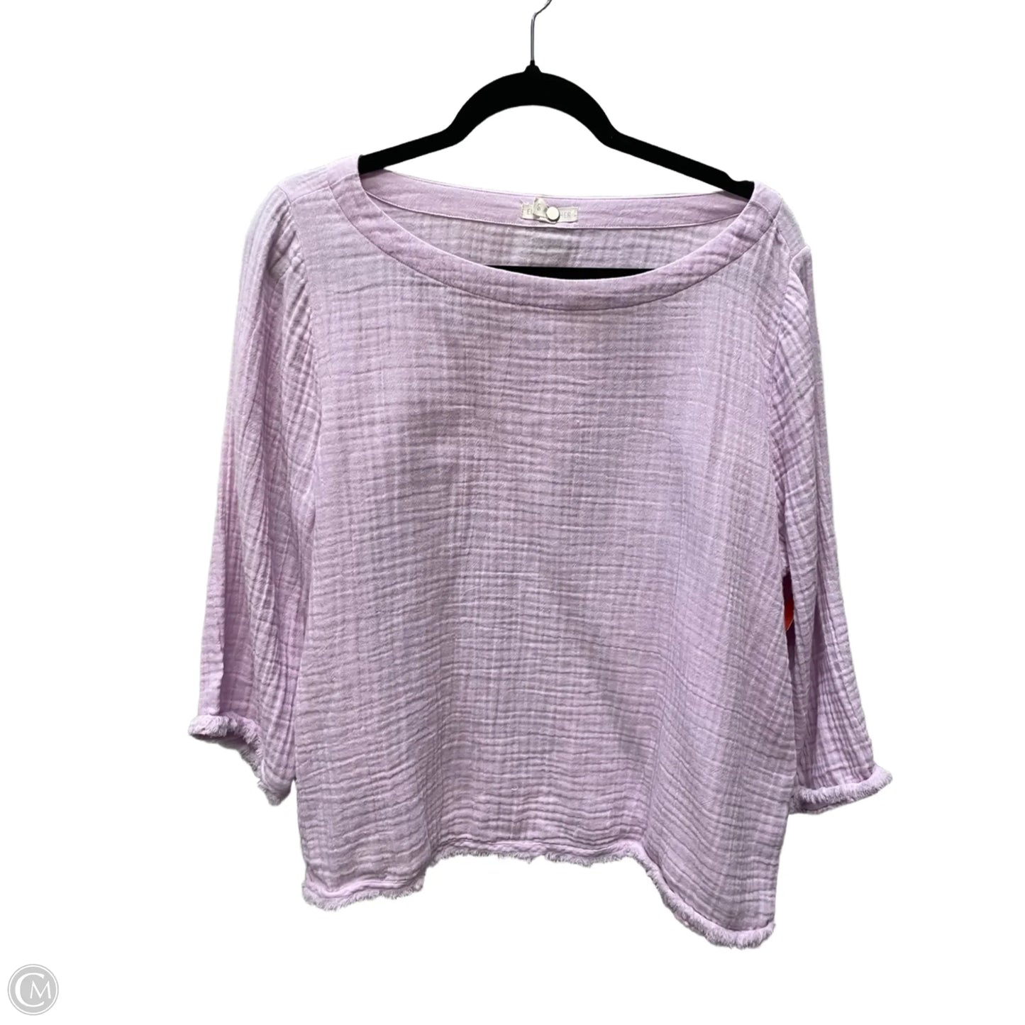 Top Long Sleeve By Eileen Fisher In Purple, Size: L