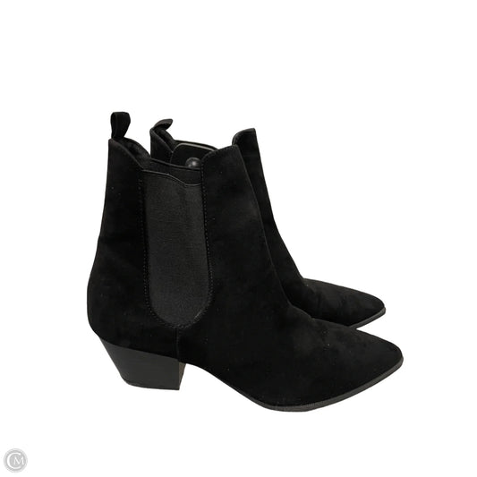 Boots Ankle Heels By Qupid In Black, Size: 8.5