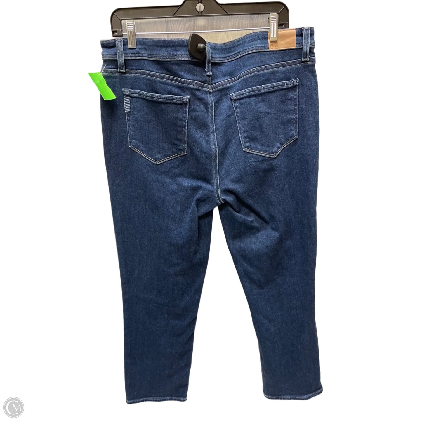 Jeans Straight By Paige In Blue Denim, Size: 16