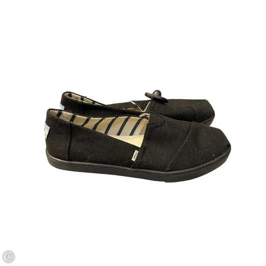 Shoes Flats By Toms In Black, Size: 10