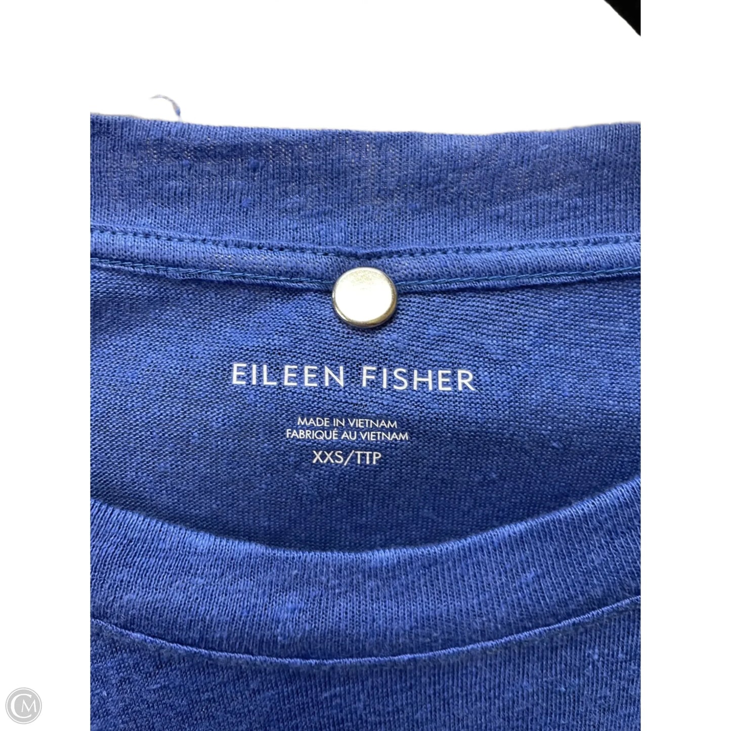 Top Long Sleeve By Eileen Fisher In Animal Print, Size: Xs
