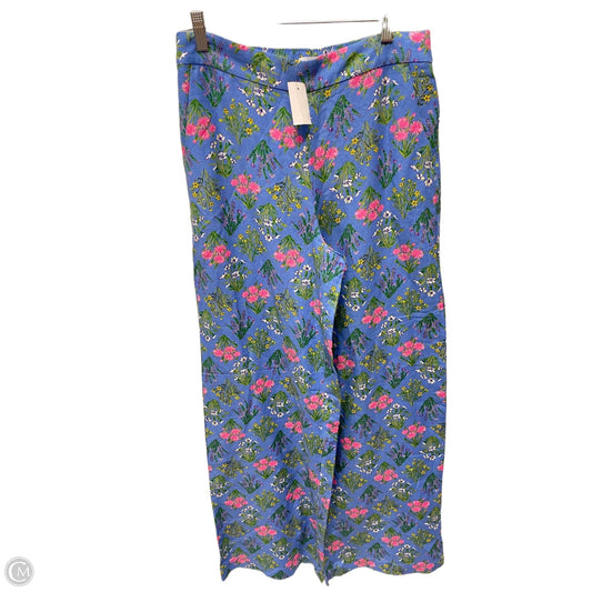 Pants Linen By Loft In Floral Print, Size: 2