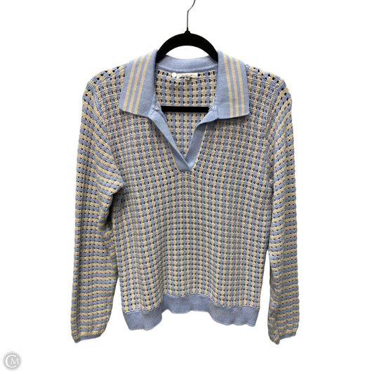 Sweater By Maurices In Blue & Cream, Size: M