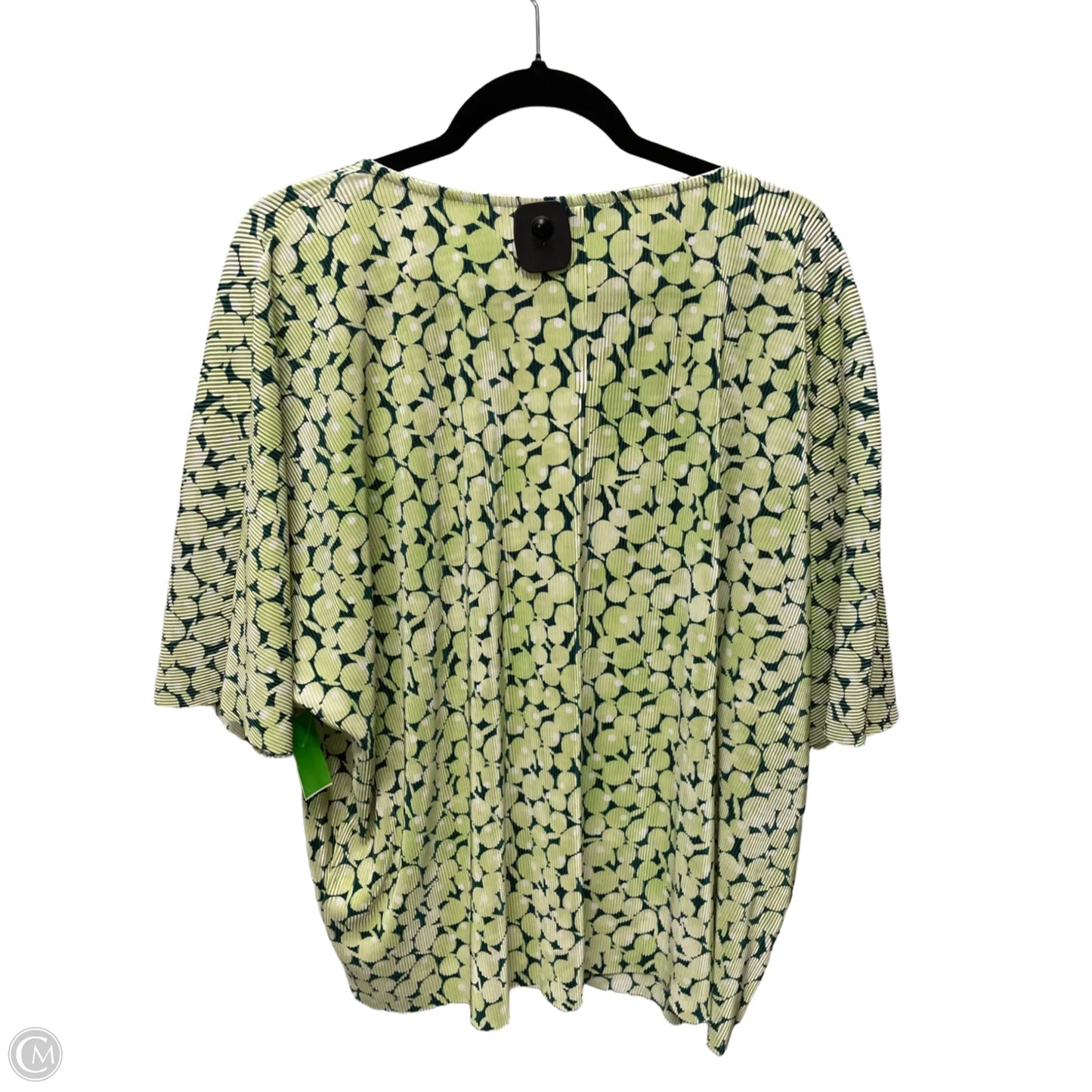 Blouse Short Sleeve By Alfani In Green, Size: 1x