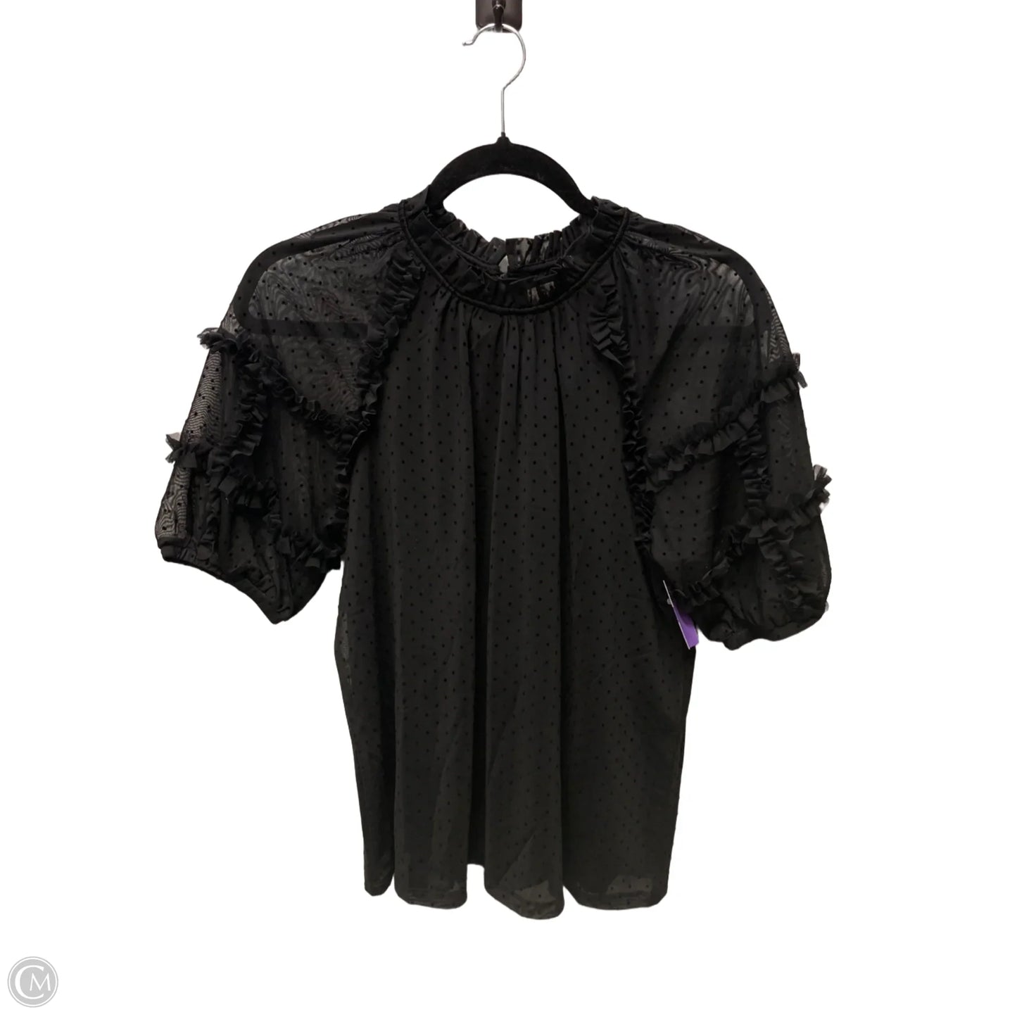 Blouse Short Sleeve By Boden In Black, Size: M