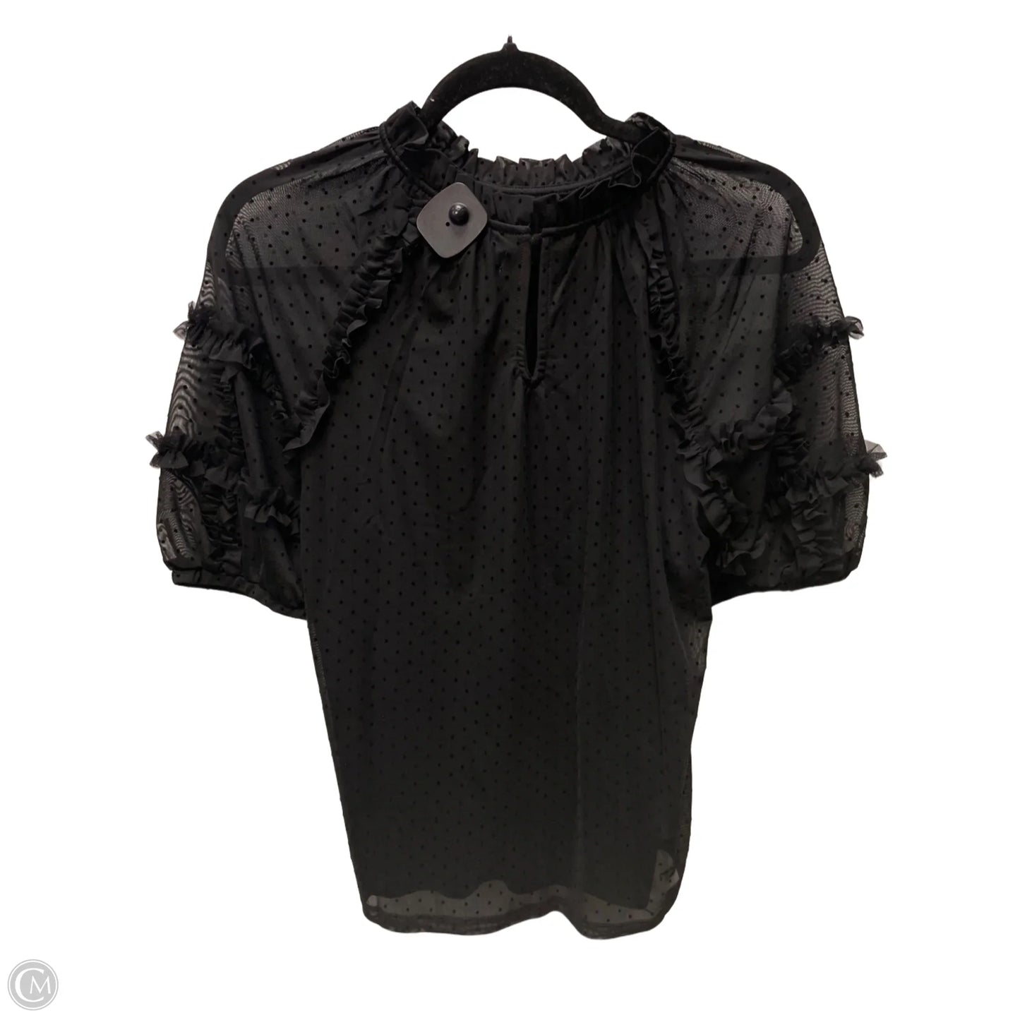 Blouse Short Sleeve By Boden In Black, Size: M