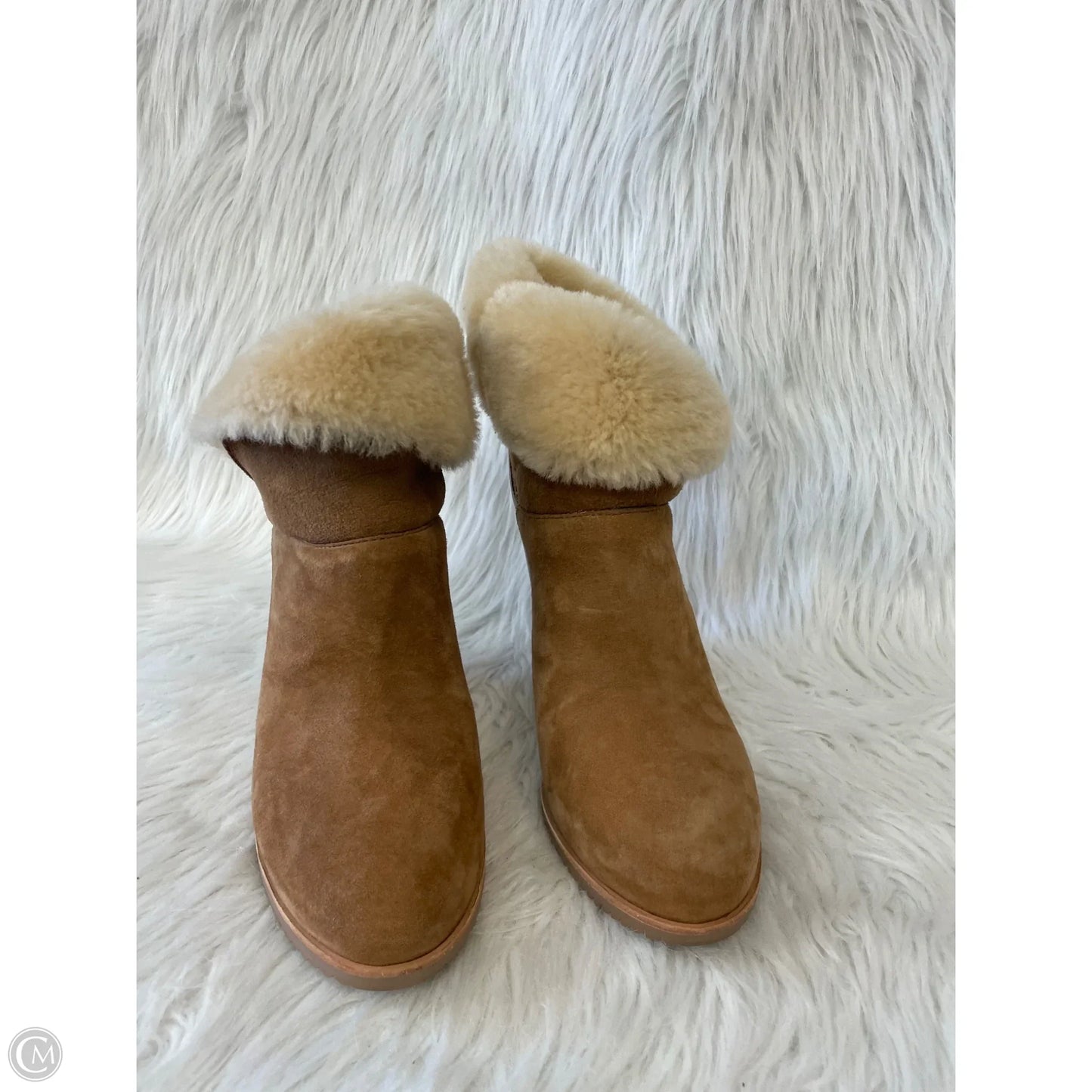 Boots Designer By Ugg In Brown, Size: 10
