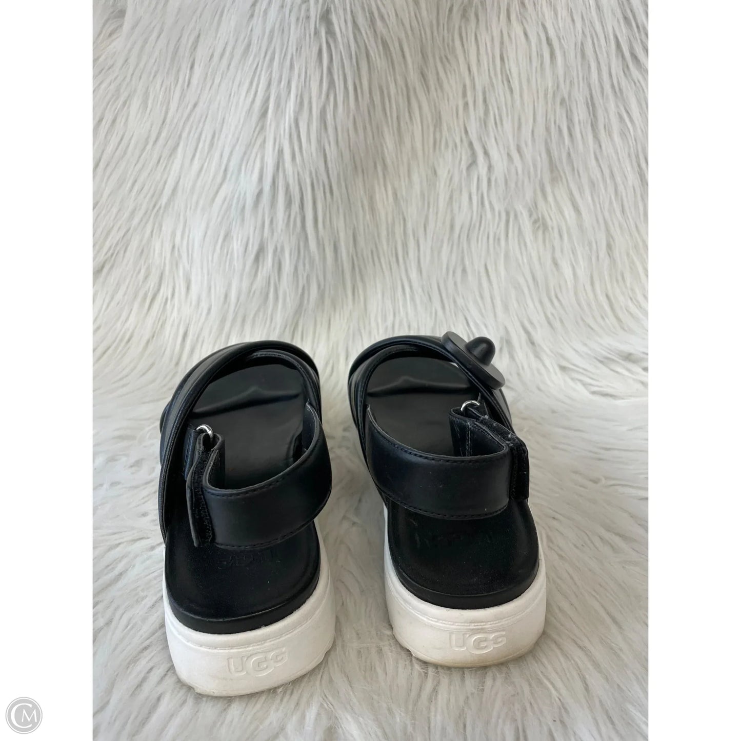 Sandals Designer By Ugg In Black, Size: 9