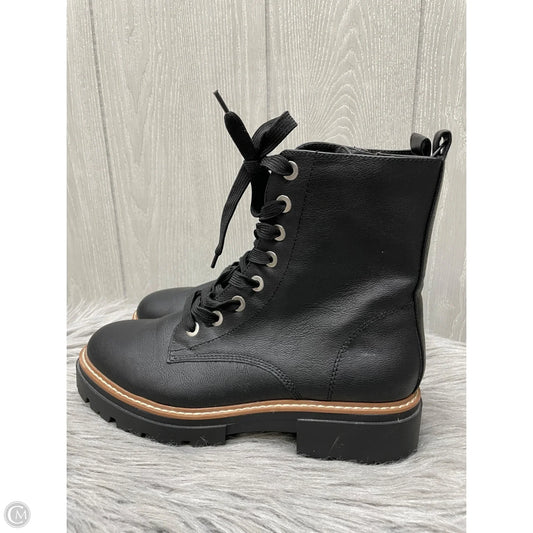 Boots Combat By Clothes Mentor In Black & Brown, Size: 10