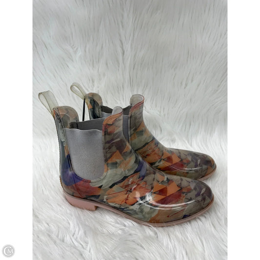Boots Rain By NOSOX In Floral Print, Size: 9