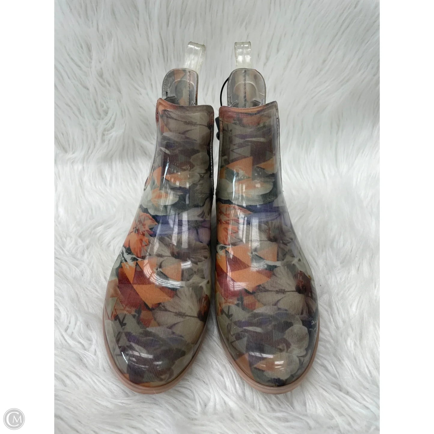 Boots Rain By NOSOX In Floral Print, Size: 9