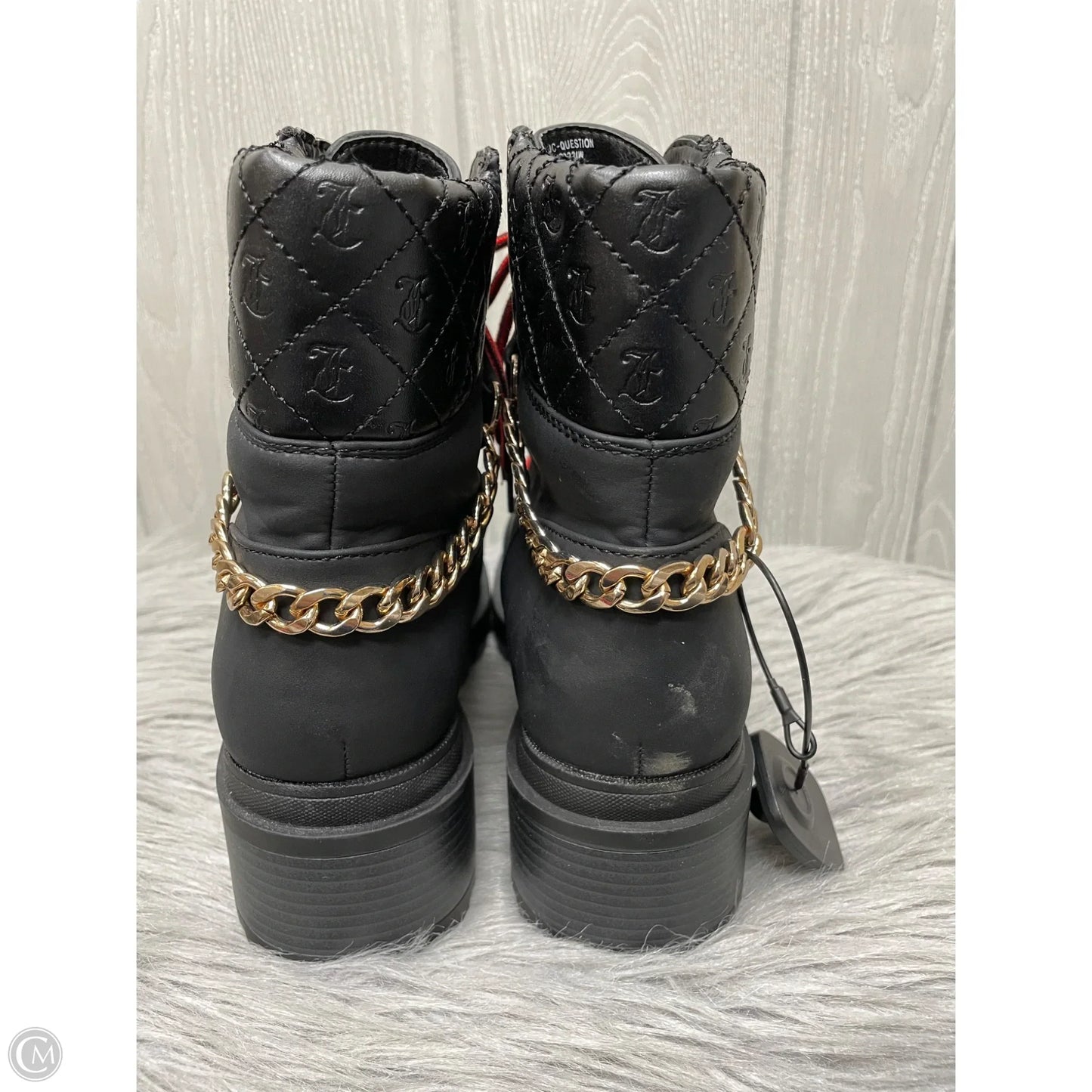 Boots Combat By Juicy Couture In Black & Red, Size: 10