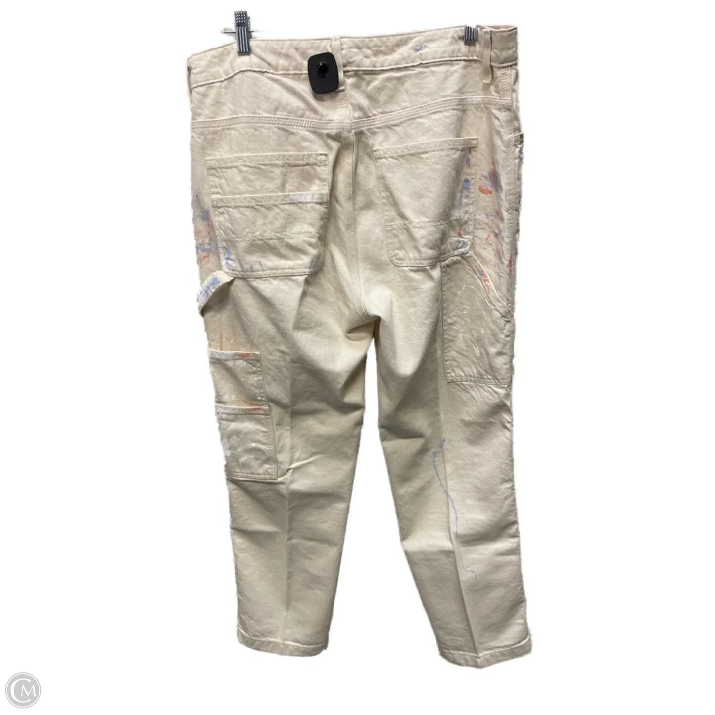 Jeans Boyfriend By Lauren By Ralph Lauren In Cream, Size: 12