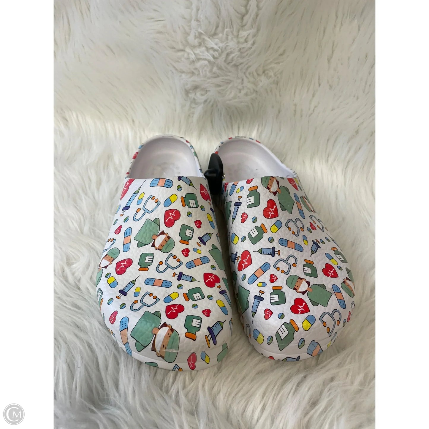 Shoes Flats By Clothes Mentor In Multi-colored, Size: 11