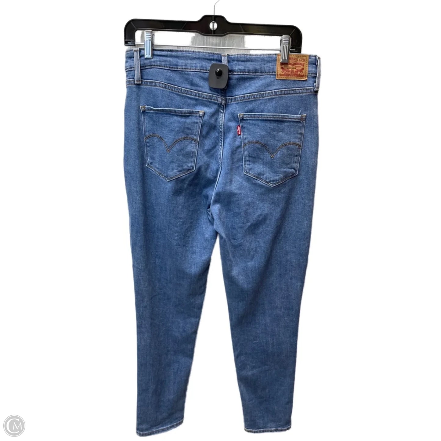 Jeans Skinny By Levis In Blue Denim, Size: 10