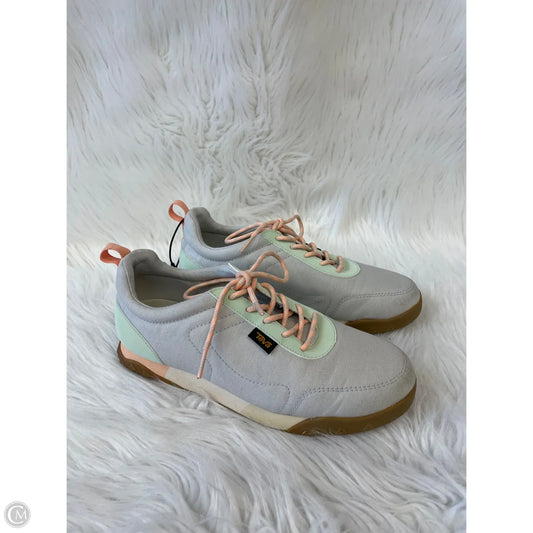 Shoes Sneakers By Teva In Grey & Orange, Size: 7