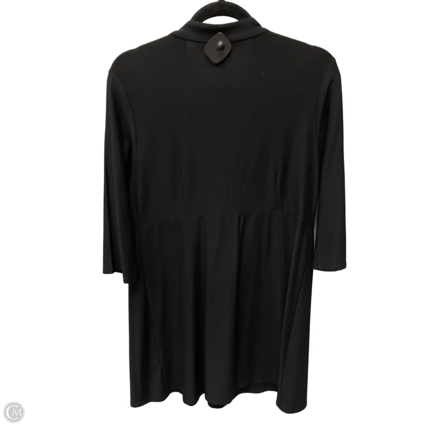 Tunic 3/4 Sleeve By Eileen Fisher In Black, Size: M