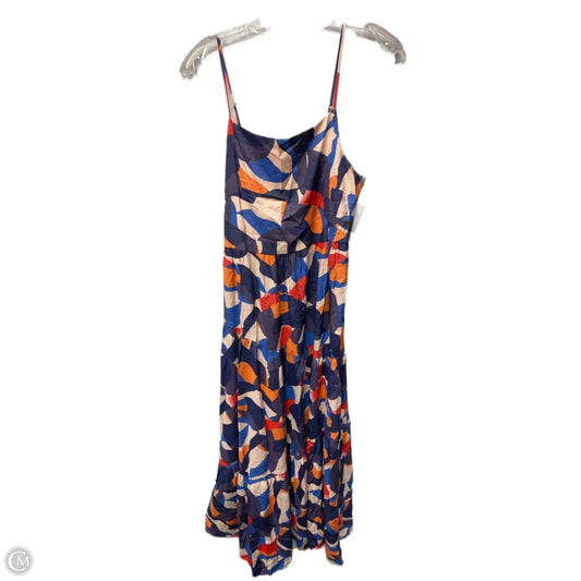Dress Casual Short By Nine West Apparel In Blue & Orange, Size: M