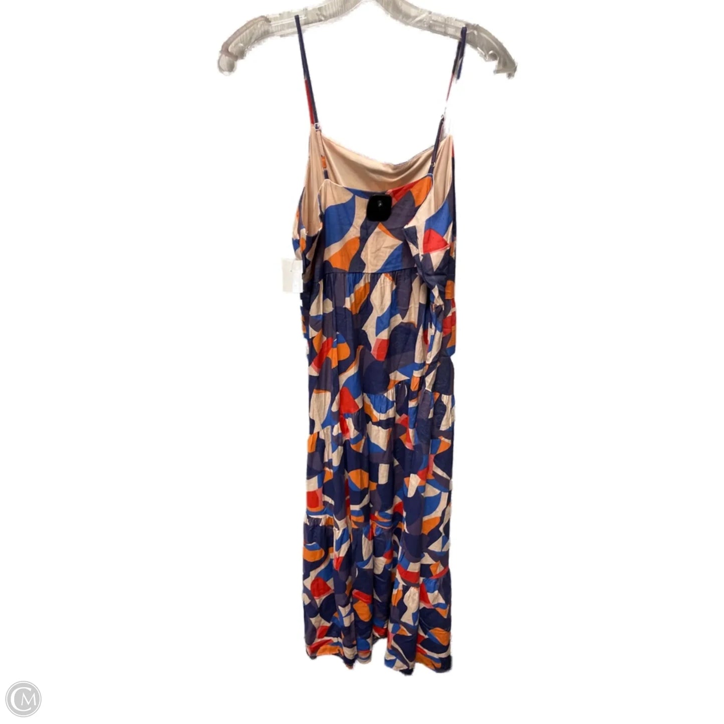 Dress Casual Short By Nine West Apparel In Blue & Orange, Size: M