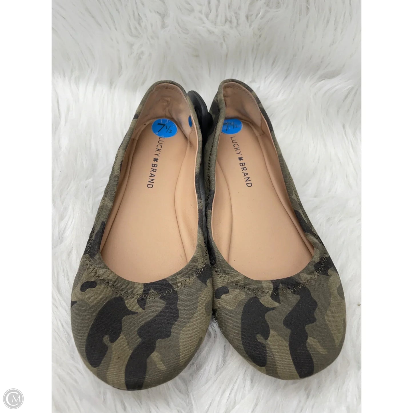 Shoes Flats By Lucky Brand In Camouflage Print, Size: 7.5