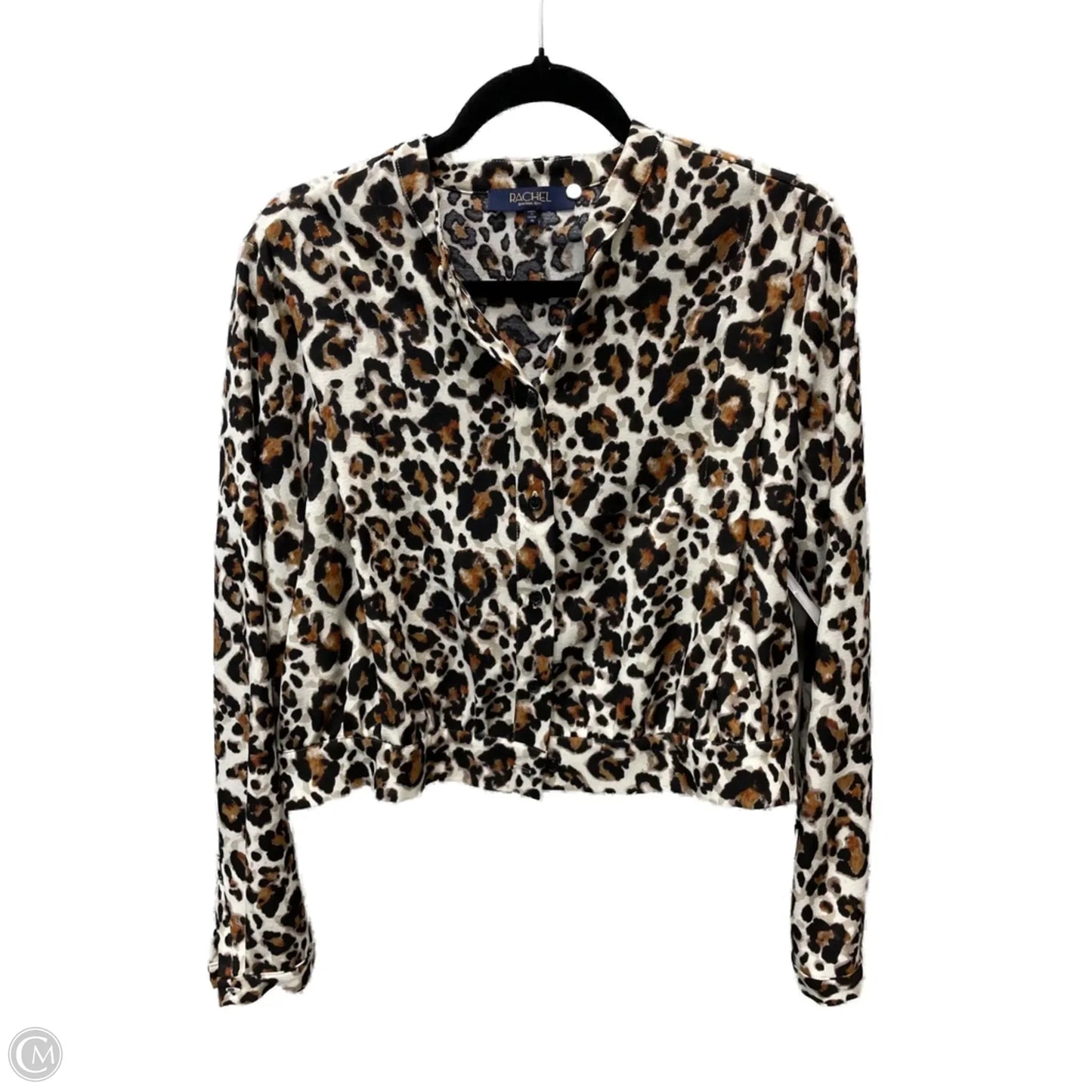 Top Long Sleeve By Rachel Roy In Animal Print, Size: M