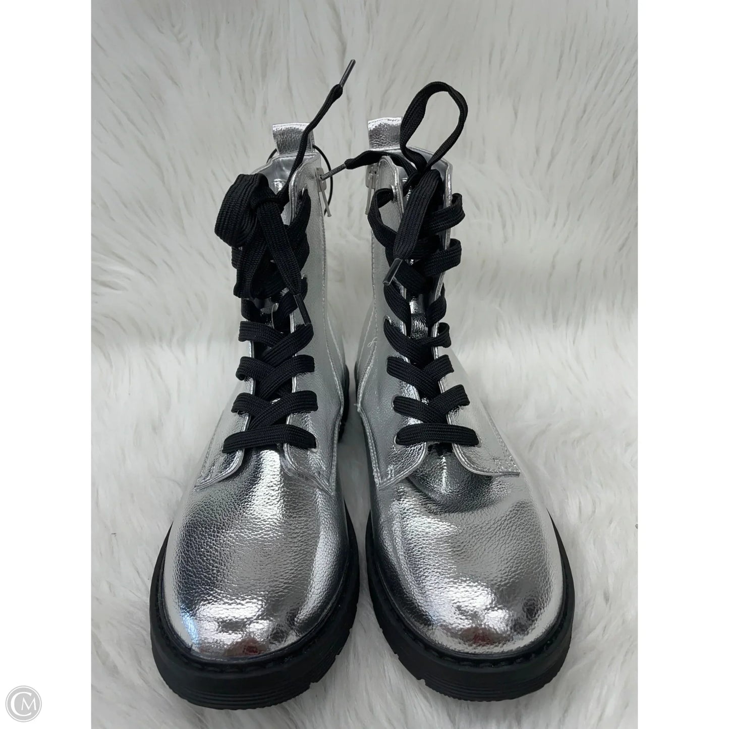Boots Combat By THERE ABOUTS In Silver, Size: 6
